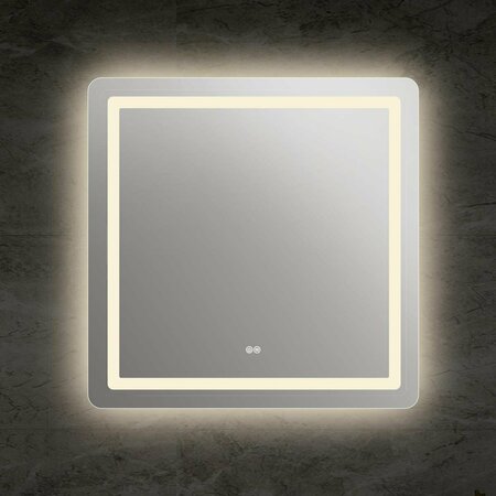 CHLOE LIGHTING Speculo Back Lit LED Mirror 4000K, Warm White - 28 in. CH9M002BW28-LSQ